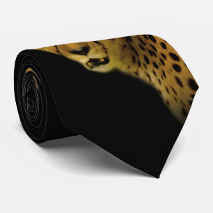 Trading Glances with a Magnificent Cheetah Tie