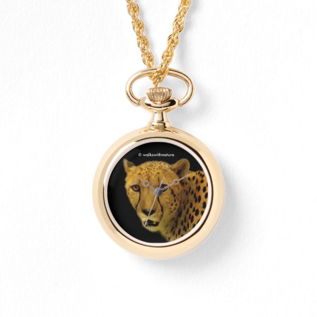 Trading Glances with a Magnificent Cheetah Watch (Front)