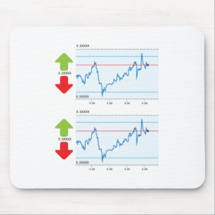Trading graph mouse mat