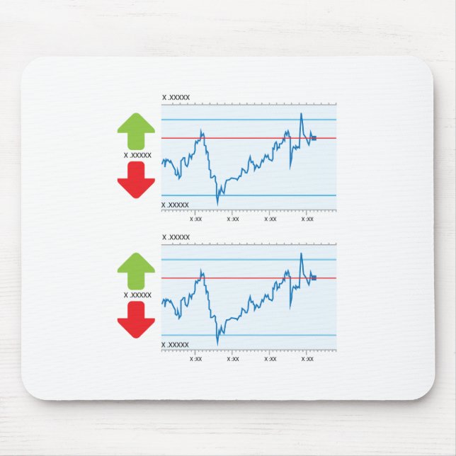 Trading graph mouse mat (Front)