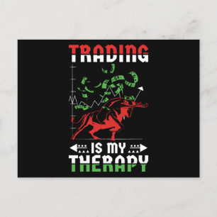 Trading Is My Therapy Postcard