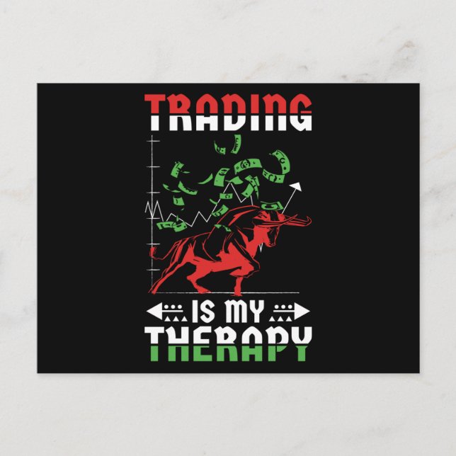 Trading Is My Therapy Postcard (Front)
