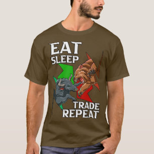 Trading Market Trend Bull Bear Forex Cryptocurrenc T-Shirt
