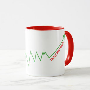 Trading Mindset Hat Market Growth Minimal Chart Mug