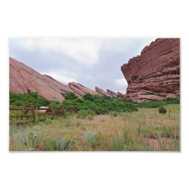 Trading Post Trail Rock Landmarks Photo Print (Front)