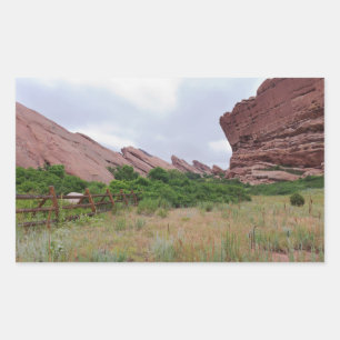 Trading Post Trail Rock Landmarks Rectangular Sticker