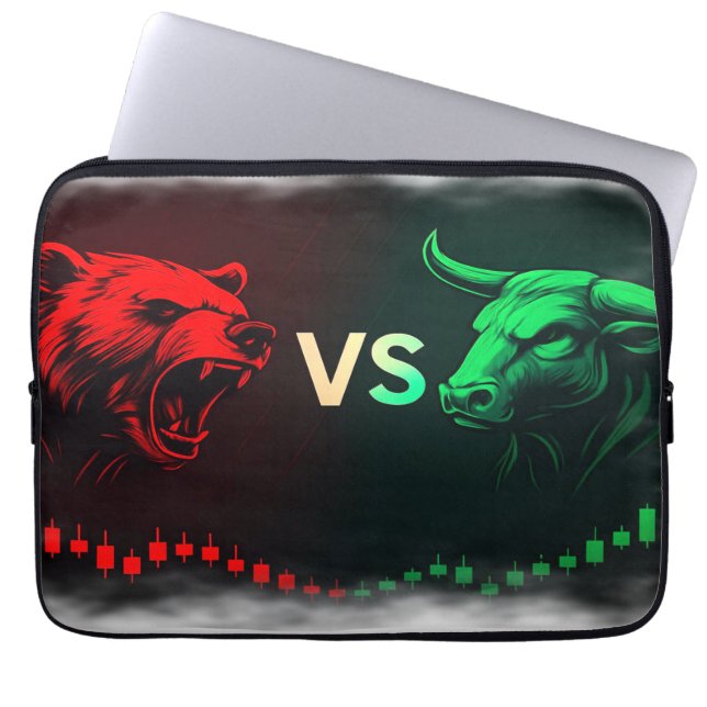 Trading Protection: 13-inch Trader Laptop Sleeve (Front)