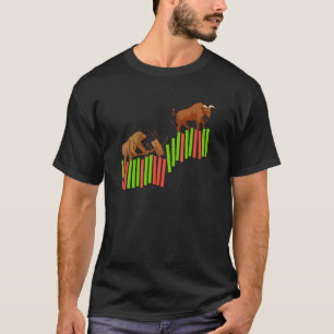 Trading Stock Market Trading Trader Bull Vs Bear I T-Shirt