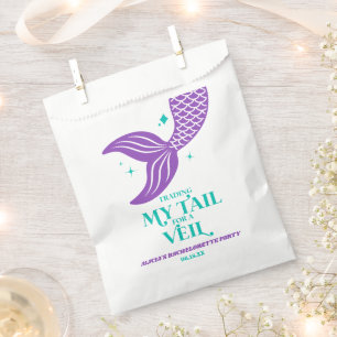 Trading Tail For Veil Mermaid Bachelorette Party Favour Bags