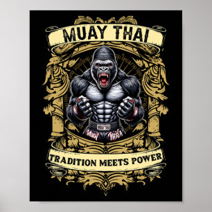 Tradition Meets Power - Kickboxing And Muay Thai A Poster