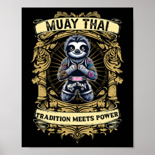 Tradition Meets Power - Kickboxing And Muay Thai C Poster