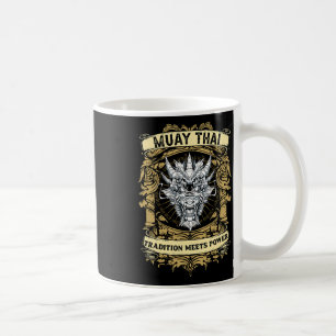 Tradition Meets Power - Kickboxing And Muay Thai D Coffee Mug