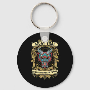 Tradition Meets Power - Kickboxing And Muay Thai D Key Ring