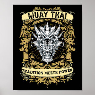 Tradition Meets Power - Kickboxing And Muay Thai D Poster