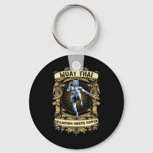 Tradition Meets Power - Kickboxing And Muay Thai F Key Ring