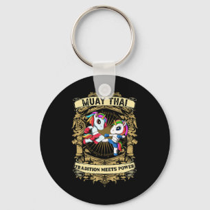 Tradition Meets Power - Kickboxing And Muay Thai F Key Ring
