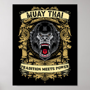 Tradition Meets Power - Kickboxing And Muay Thai G Poster