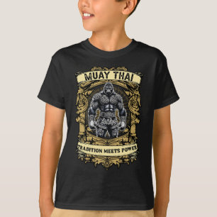 Tradition Meets Power - Kickboxing And Muay Thai G T-Shirt