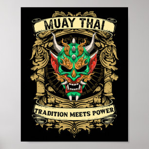 Tradition Meets Power - Kickboxing And Muay Thai O Poster