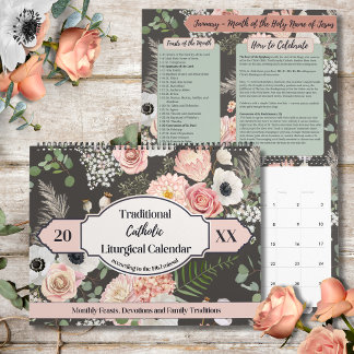 Traditional 1962 Missal Catholic Liturgical  Calendar