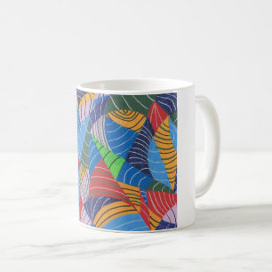 Traditional abstract painting  coffee mug