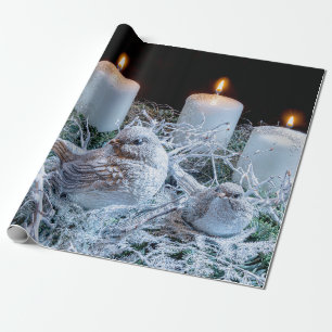 Traditional Advent Wreath Christmas Wrapping Paper