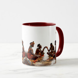 Traditional African ceremony. Mug