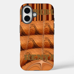 Traditional African Mirror: Woven Giraffe iPhone 16 Case