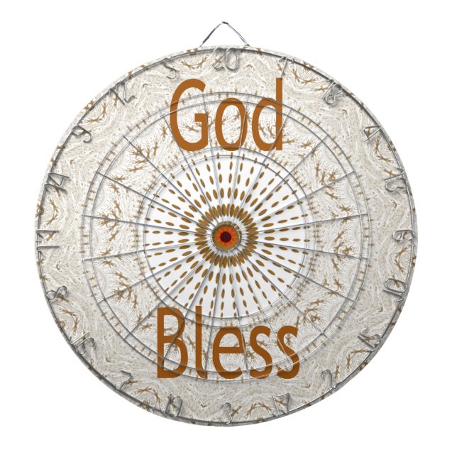 Traditional African Motif Design Art Print Dartboard (Front)