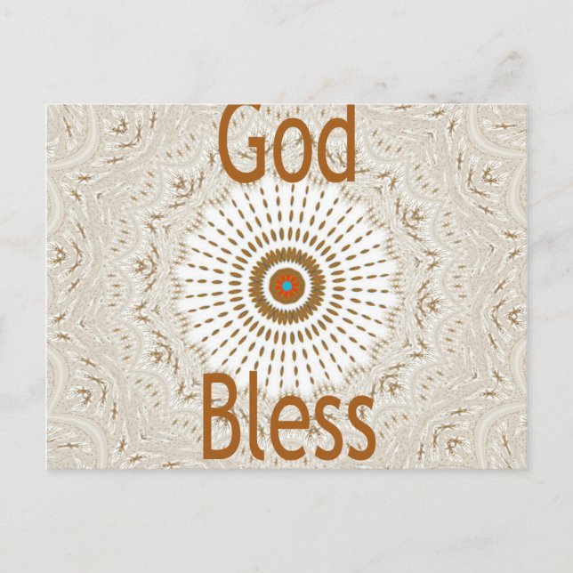 Traditional African Motif Design Art Print Postcard (Front)