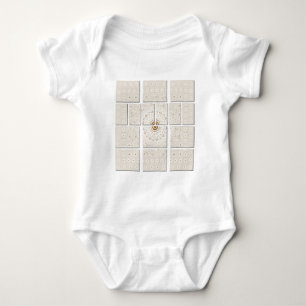 Traditional African Motif Mosaic Art Print. Baby Bodysuit