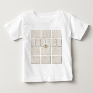 Traditional African Motif Mosaic Art Print. Baby T-Shirt