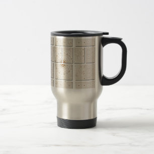 Traditional African Motif Mosaic Art Print. Travel Mug