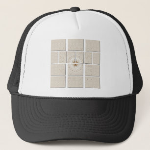 Traditional African Motif Mosaic Art Print. Trucker Hat