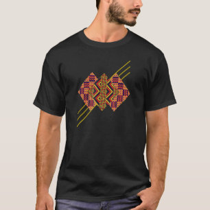 Traditional African Patchwork Dashiki Kente Artist T-Shirt
