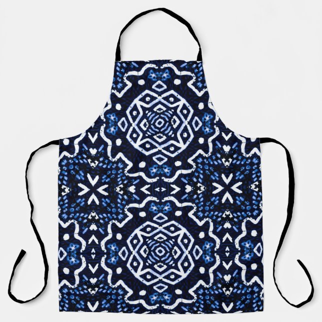 Traditional African Pattern. Tilework. Luxury Limi Apron (Front)