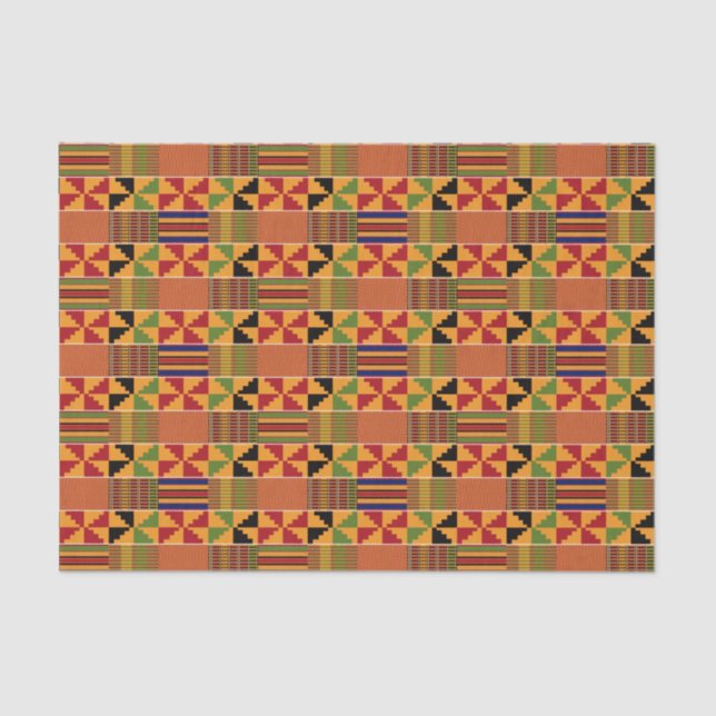Traditional African Pinwheel Kente K70  Tissue Paper (Front)