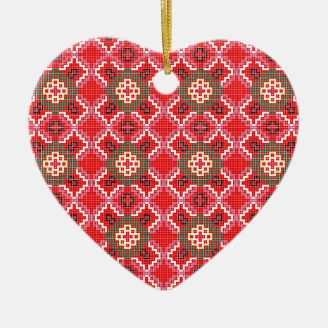traditional albania.jpg ceramic tree decoration (Front)