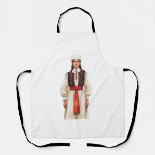 Traditional Albanian Costume Portrait Heritage K Apron