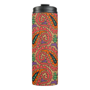 Traditional Allover Geometricalart, background, de Thermal Tumbler