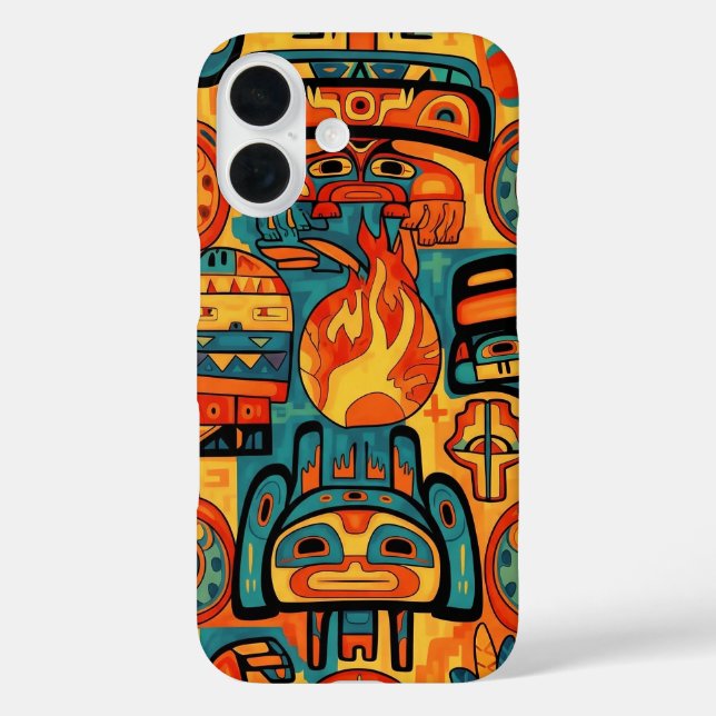 TRADITIONAL AMERICAN INDIAN ART Case-Mate iPhone CASE (Back)