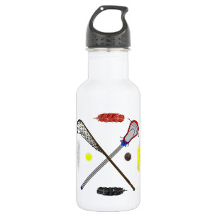 Traditional and Modern Lacrosse sticks 532 Ml Water Bottle