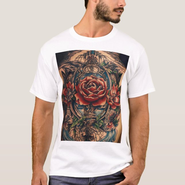 Traditional and Neo-Traditional Tattoo designs T-Shirt (Front)