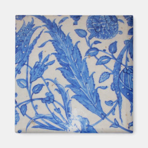 Traditional antique Blue and White Ottoman Ceramic Magnet