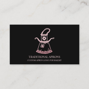 Traditional Apron Bakery Business Card