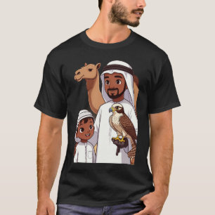 Traditional Arab Falcon Hunt T-Shirt