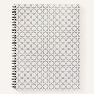 Traditional Arabesque Tile Artwork Notebook