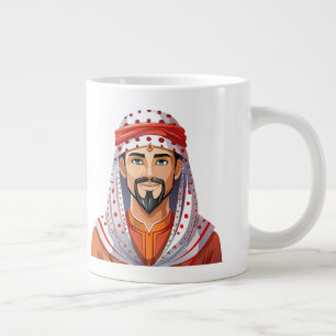 Traditional arabic or muslim hat large coffee mug