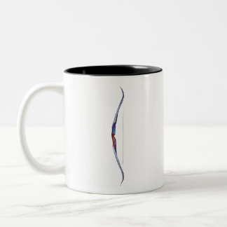Traditional archery recurve bow Two-Tone coffee mug