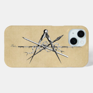 Traditional Architecture Drafting Tools iPhone 15 Case